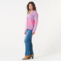 DV V-NECK SPACE-DYE CARDIGAN