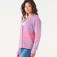 DV V-NECK SPACE-DYE CARDIGAN