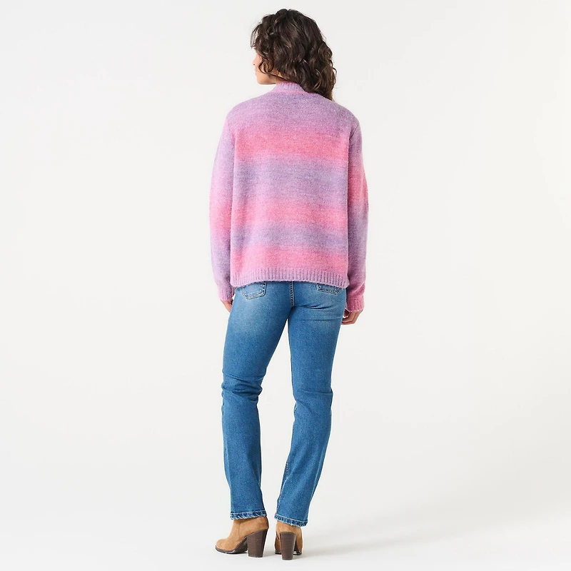 DV V-NECK SPACE-DYE CARDIGAN