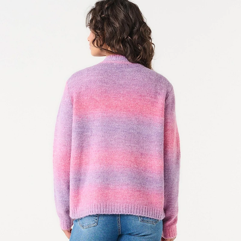 DV V-NECK SPACE-DYE CARDIGAN