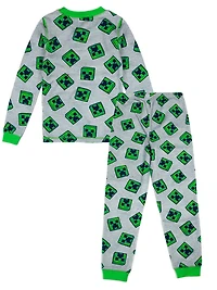 Minecraft two piece thermal underwear set for boys