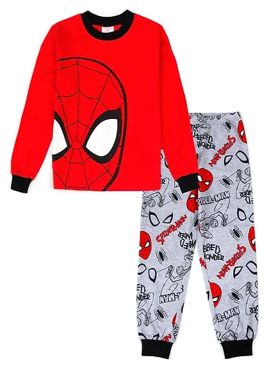 Spiderman two piece pajama set for boys