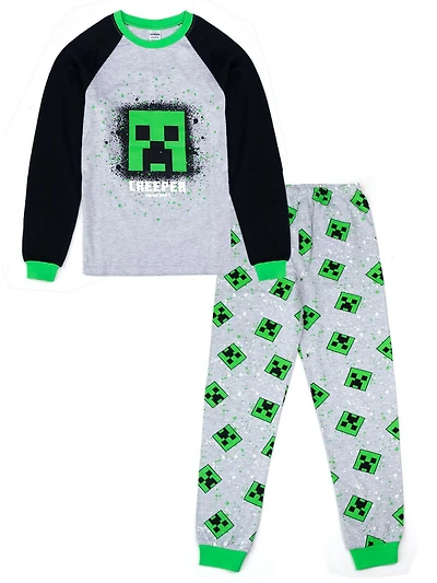 Minecraft two piece pijama set for boys