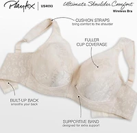 Playtex 18 Hour(R) Original Comfort Strap Wirefee Bra, Sizes 38B-42DDD