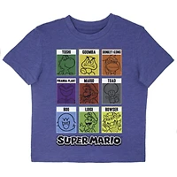 Super Mario Boy's Toddler Short Sleeve T-Shirt