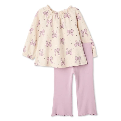 George Baby Girls' Two Piece Crinkled Tunic Set