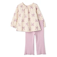 George Baby Girls' Two Piece Crinkled Tunic Set