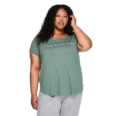 George Women's Plus Scoop-Neck Sleep T-Shirt