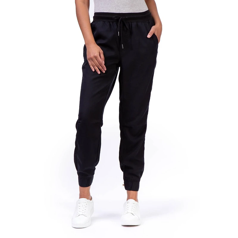 Jordache Women's Rib Knit Waistband Jogger