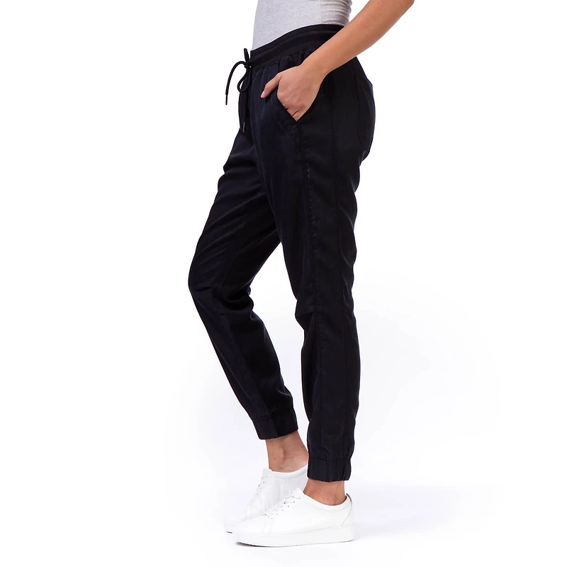 Jordache Women's Rib Knit Waistband Jogger
