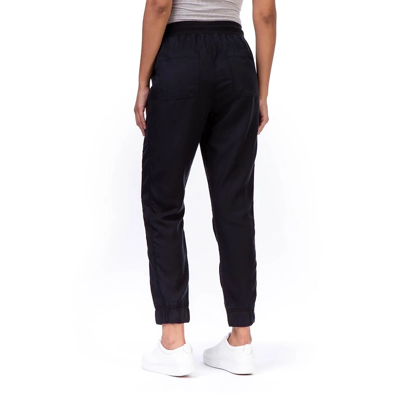Jordache Women's Rib Knit Waistband Jogger