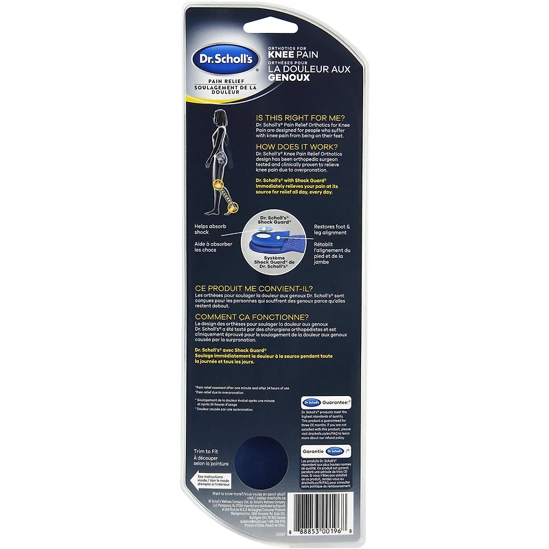 Dr. Scholl’s® Knee Pain Relief Orthotics, Women's, 1 pair