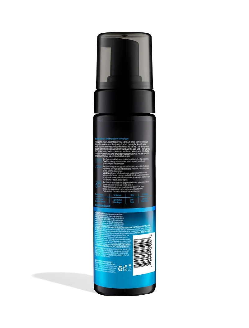 Bondi Sands Mousse Autobronzante Express 1 Heure, Sans Parfum, 150 mL 150mL