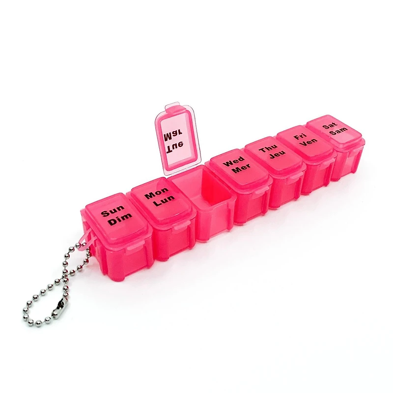 Equate Detachable Pill & Vitamin Planner, 7 detachable compartments