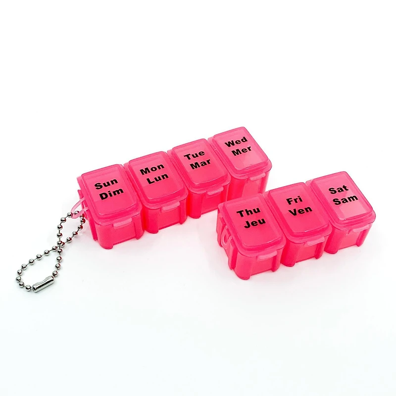 Equate Detachable Pill & Vitamin Planner, 7 detachable compartments