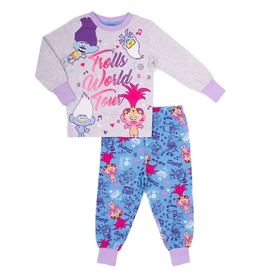 Trolls Esemble pyjama 2 pièces à manche longue pour filles