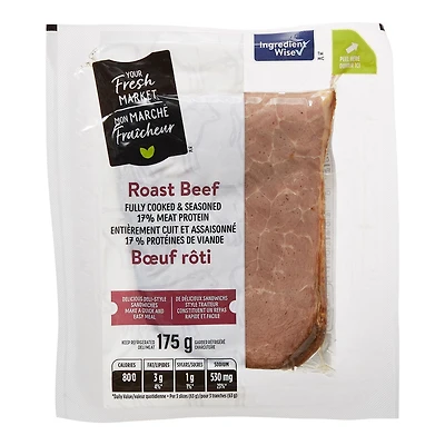 Boeuf rôti Mon marché fraîcheur 175 g, tranché
