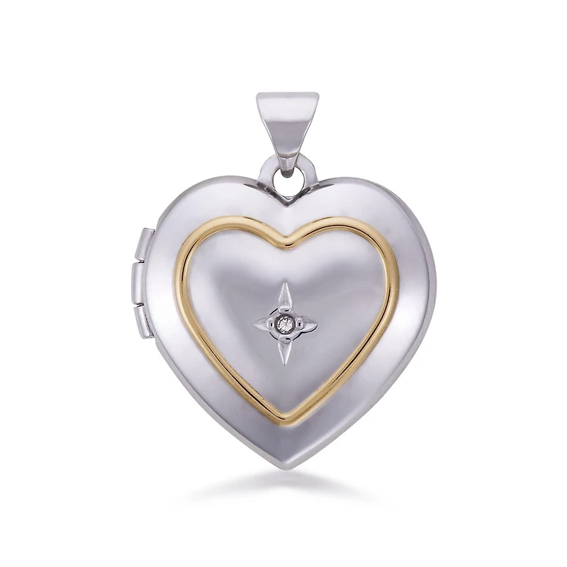 Quintessential Sterling Silver Heart Engraved Locket Necklace