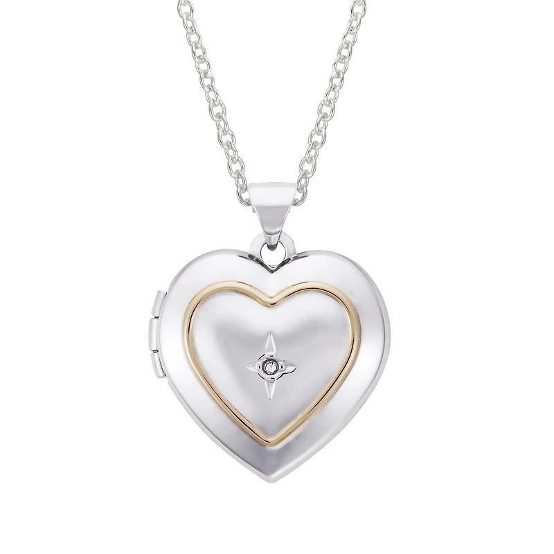 Quintessential Sterling Silver Heart Engraved Locket Necklace