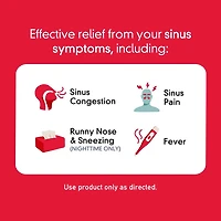 TYLENOL® Extra fort, Sinus, Duo pratique Jour-Nuit, soulage la congestion des sinus et autres symptômes sinusaux, 40 comprimés FaciliT 40 comprimés