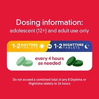 TYLENOL® Extra fort, Sinus, Duo pratique Jour-Nuit, soulage la congestion des sinus et autres symptômes sinusaux, 40 comprimés FaciliT 40 comprimés