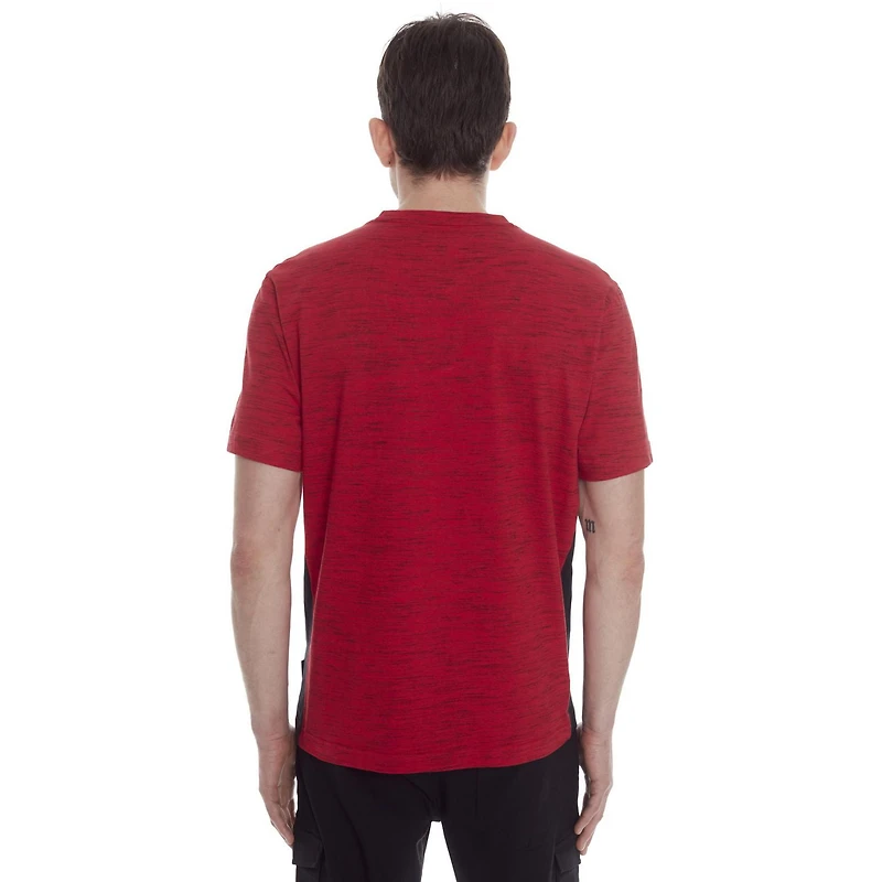 Tee-shirt Henley manches courtes Dark Black