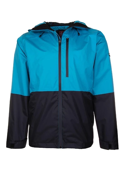 Swiss Tech Mens Hooded Waterproof Rain Jacket