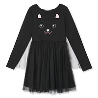 George Girls' Long Sleeve Bat Dress
