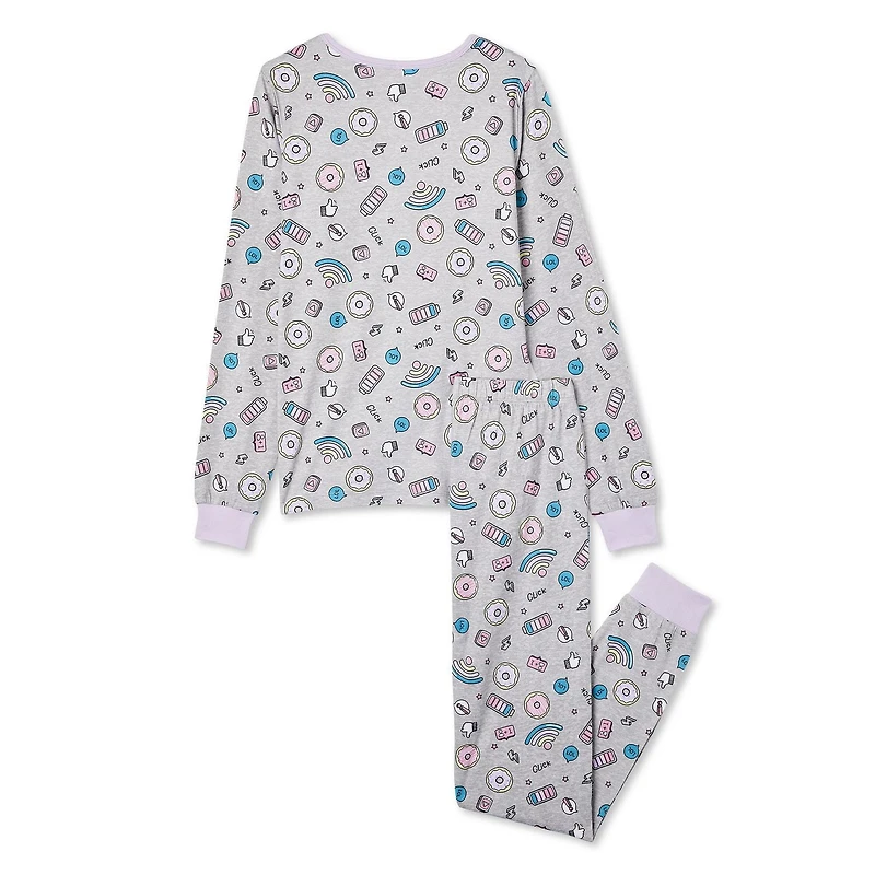 George Girls' Printed Pajamas 2-Piece Set