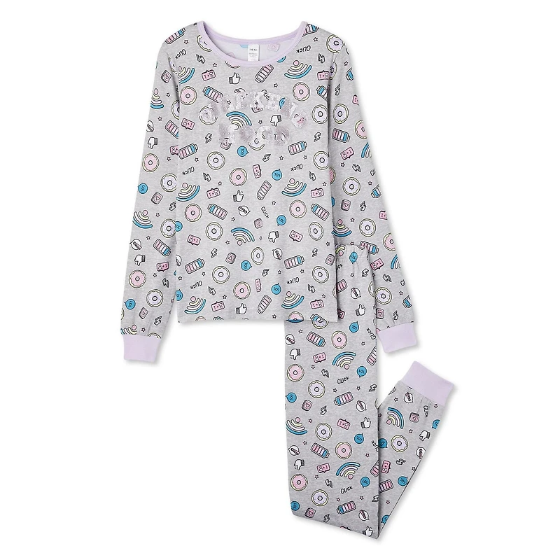 George Girls' Printed Pajamas 2-Piece Set