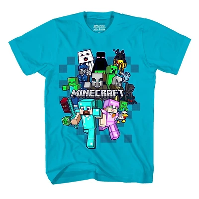 Boys Minecraft Crafty Cluster T-Shirt