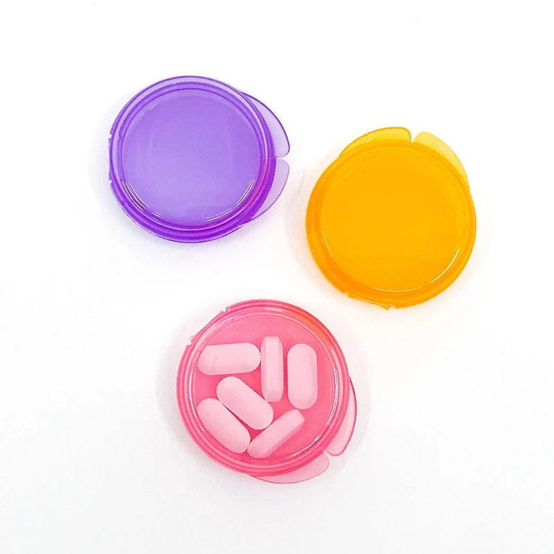 Equate Mini Pill Boxes, 3 compact and convenient pill boxes