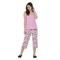 Ensemble de nuit 2 pièces débardeur et pantalon capri George pour femmes