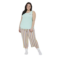 George Plus Women's Tank and Capri 2-Piece Sleep Set