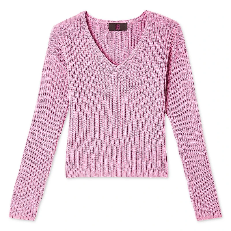 No Boundaries Women's V-Neckline Sweater