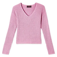 No Boundaries Women's V-Neckline Sweater