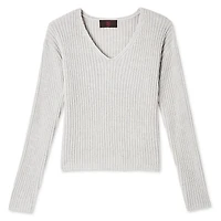 No Boundaries Women's V-Neckline Sweater