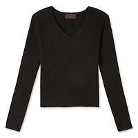 No Boundaries Women's V-Neckline Sweater