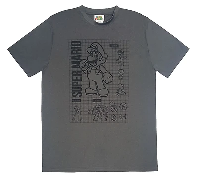 Super Mario T-shirt athlétique à manches courtes pour hommes