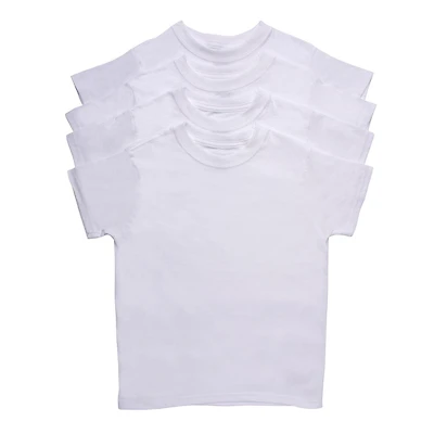 Hanes T-shirt ras du cou en coton respirant super doux sans étiquette P4 pour garçons