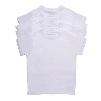 Hanes T-shirt ras du cou en coton respirant super doux sans étiquette P4 pour garçons