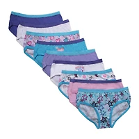 Hanes - Lot de 9 culottes sans étiquette pour filles