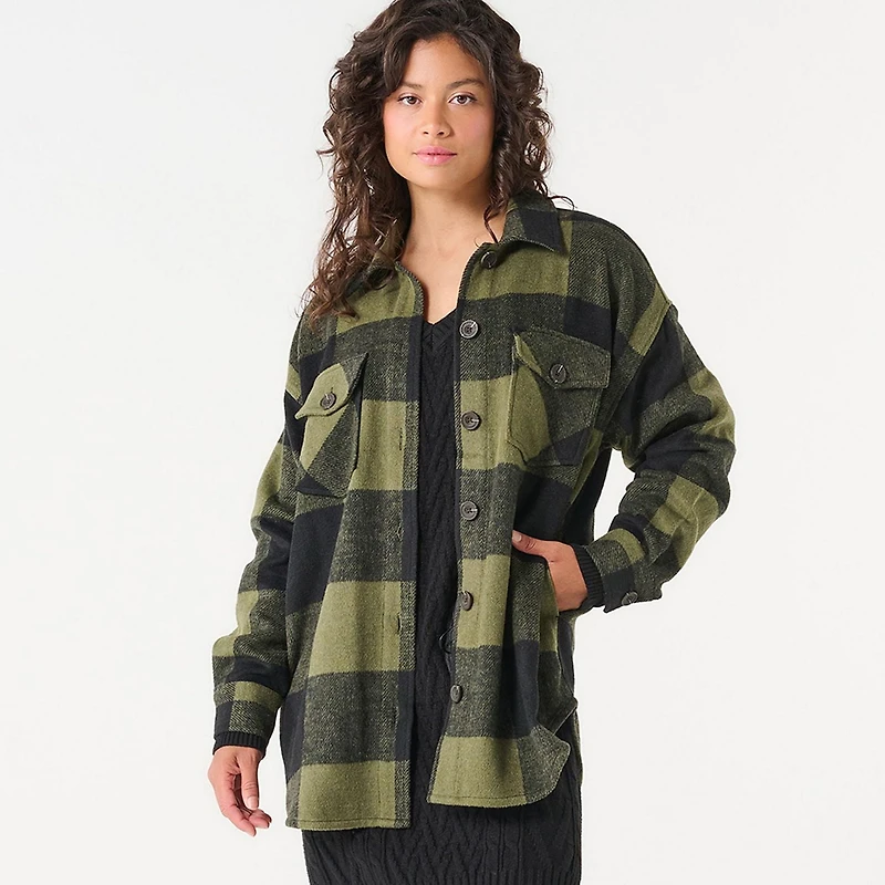 DV PLAID SHACKET