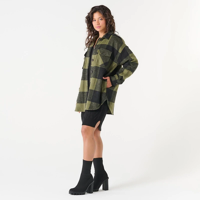 DV PLAID SHACKET