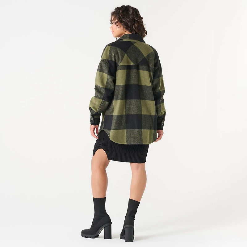 DV PLAID SHACKET