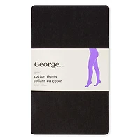 George Girls' Cotton Fashion Tights, Sizes 4-12