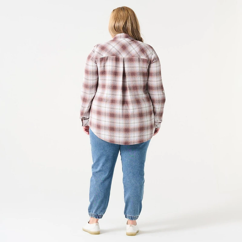 Chemise à Carreaux Boutonnée sur le devant