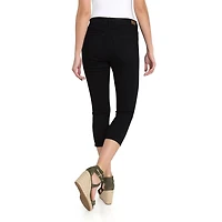 Jordache Women's High Rise Pull on Capri