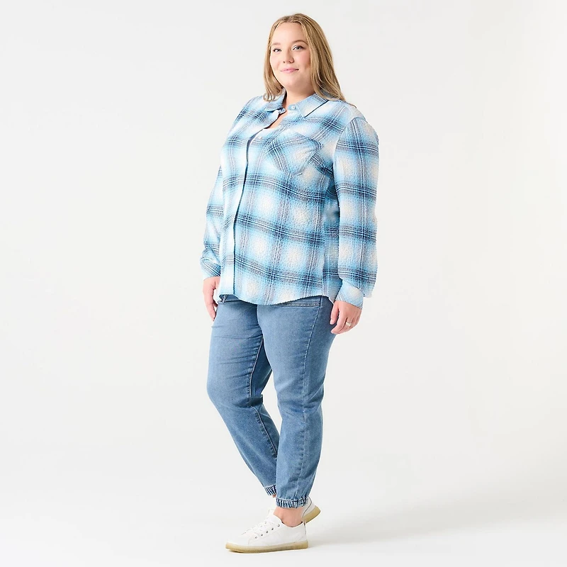 Chemise à Carreaux Boutonnée sur le devant