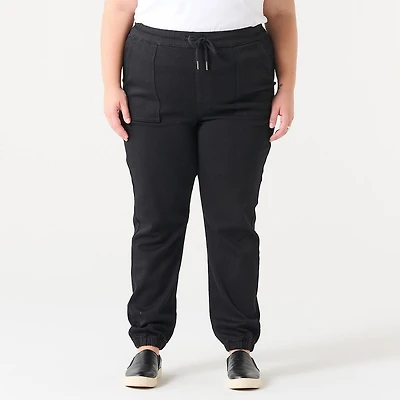 HIGH RISE DENIM JOGGER